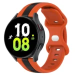 20mm Butterfly Buckle Two-Color Silicone Watch Band
