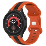 20mm Butterfly Buckle Two-Color Silicone Watch Band