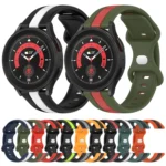 20mm Butterfly Buckle Two-Color Silicone Watch Band - Image 2