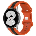 20mm Butterfly Buckle Two-Color Silicone Watch Band