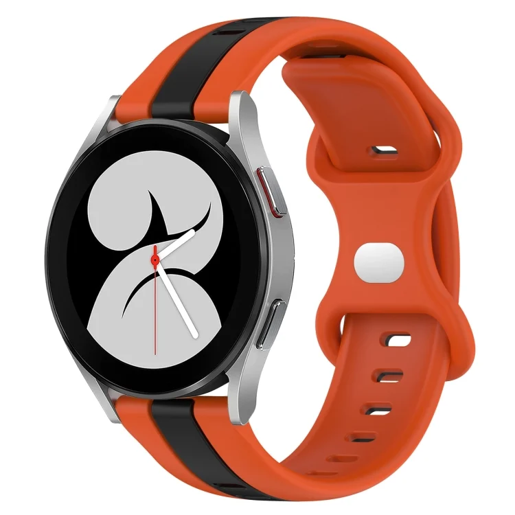 SYA002092605A.webp 20mm Butterfly Buckle Two-Color Silicone Watch Band - Image 1