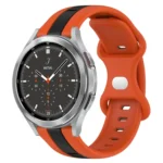 20mm Butterfly Buckle Two-Color Silicone Watch Band