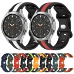 20mm Butterfly Buckle Two-Color Silicone Watch Band - Image 2