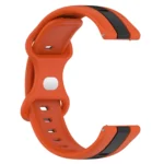 20mm Butterfly Buckle Two-Color Silicone Watch Band - Image 7