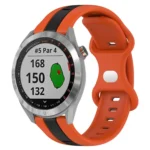 20mm Butterfly Buckle Two-Color Silicone Watch Band