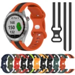 20mm Butterfly Buckle Two-Color Silicone Watch Band - Image 2