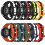 20mm Butterfly Buckle Two-Color Silicone Watch Band - Image 3