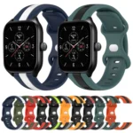 20mm Butterfly Buckle Two-Color Silicone Watch Band - Image 2
