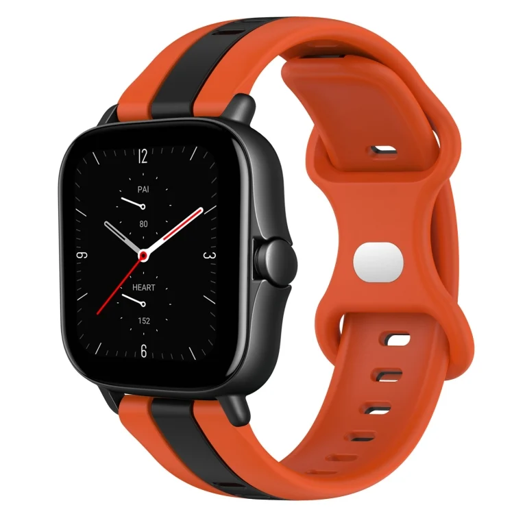 20mm Butterfly Buckle Two-Color Silicone Watch Band