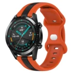 20mm Butterfly Buckle Two-Color Silicone Watch Band