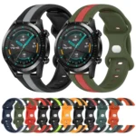 20mm Butterfly Buckle Two-Color Silicone Watch Band - Image 2
