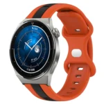 20mm Butterfly Buckle Two-Color Silicone Watch Band