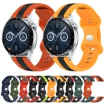 20mm Butterfly Buckle Two-Color Silicone Watch Band - Image 2