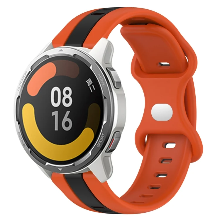 22mm Butterfly Buckle Two-Color Silicone Watch Band