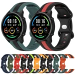 22mm Butterfly Buckle Two-Color Silicone Watch Band - Image 2