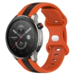 22mm Butterfly Buckle Two-Color Silicone Watch Band