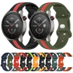 22mm Butterfly Buckle Two-Color Silicone Watch Band - Image 2