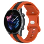 22mm Butterfly Buckle Two-Color Silicone Watch Band