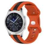 22mm Butterfly Buckle Two-Color Silicone Watch Band