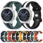 22mm Butterfly Buckle Two-Color Silicone Watch Band - Image 2