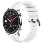 22mm Concave Striped Slicone Watch Band