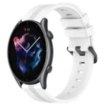 22mm Concave Striped Slicone Watch Band