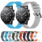 22mm Concave Striped Slicone Watch Band - Image 2