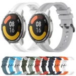 22mm Concave Striped Slicone Watch Band - Image 2