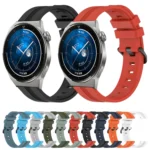 22mm Concave Striped Slicone Watch Band - Image 2