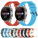 22mm Concave Striped Slicone Watch Band - Image 2