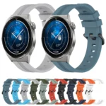 20mm Concave Striped Slicone Watch Band - Image 2