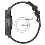 20mm Concave Striped Slicone Watch Band - Image 6