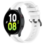 20mm Concave Striped Slicone Watch Band