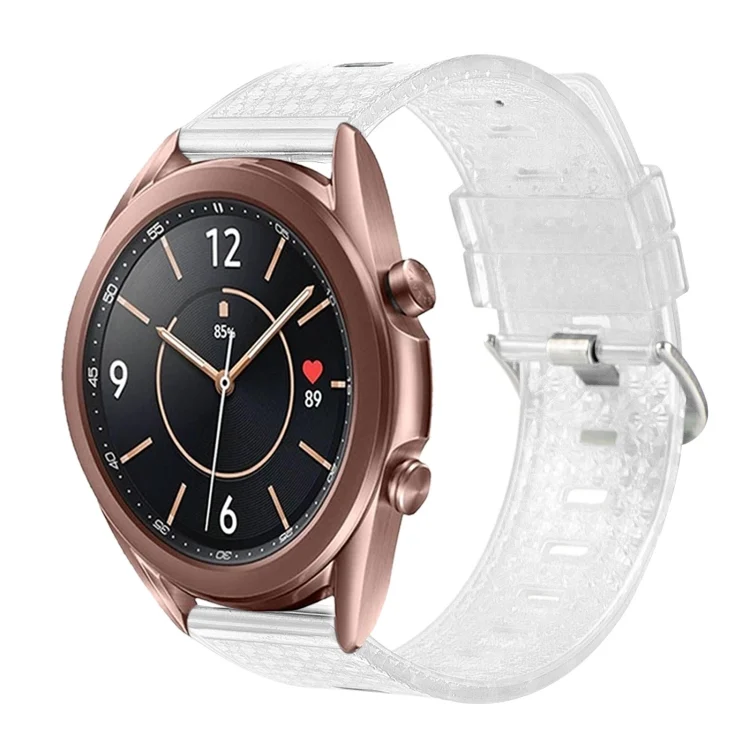 20mm Transparent Shiny Diamond TPU Watch Band
