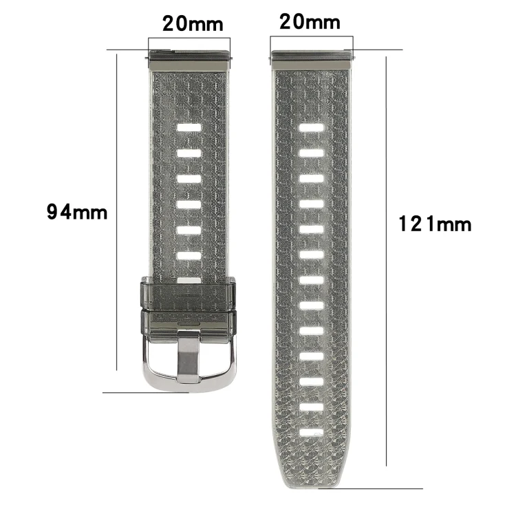 SYA002100201_B2.webp 20mm Transparent Shiny Diamond TPU Watch Band - Image 3
