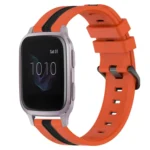 20mm Vertical Two-Color Silicone Watch Band