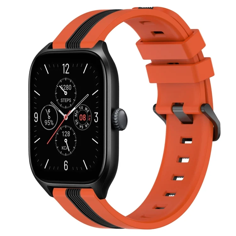20mm Vertical Two-Color Silicone Watch Band