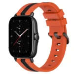 20mm Vertical Two-Color Silicone Watch Band
