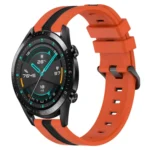 20mm Vertical Two-Color Silicone Watch Band