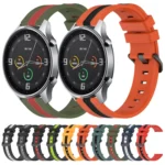 22mm Vertical Two-Color Silicone Watch Band - Image 2
