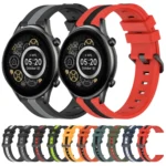 22mm Vertical Two-Color Silicone Watch Band - Image 2