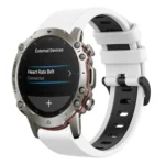 22mm Two-Color Sports Silicone Watch Band