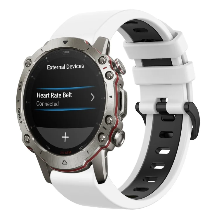 22mm Two-Color Sports Silicone Watch Band