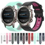 22mm Two-Color Sports Silicone Watch Band - Image 2
