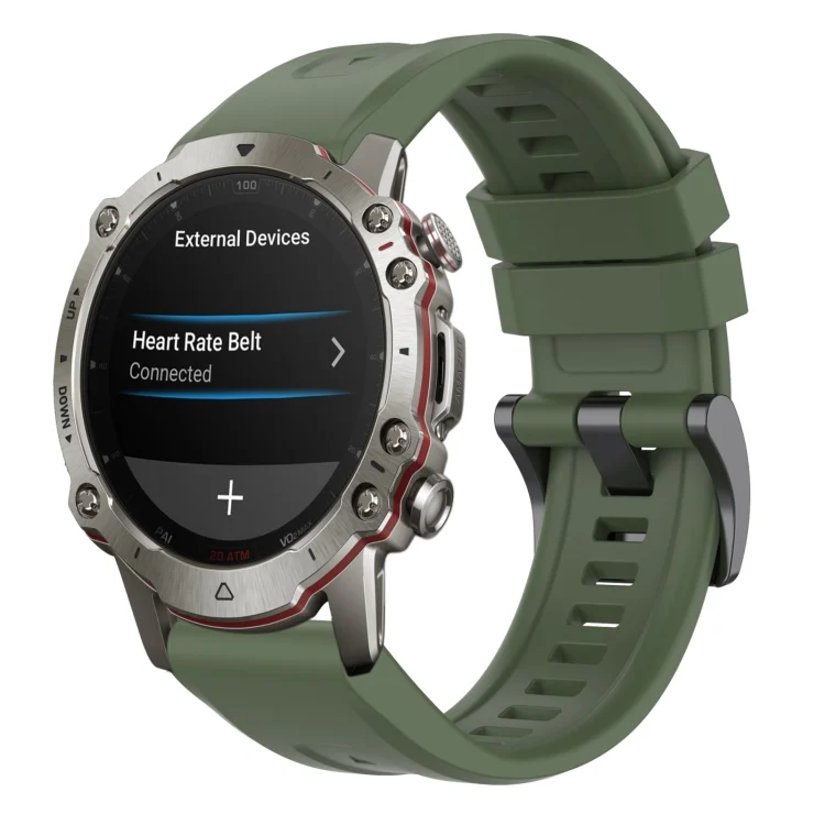 22mm Quick-Release Solid Color Silicone Watch Band
