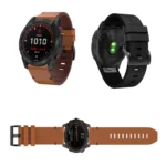22mm Leather Quick-Release Metal Buckle Watch Band - Image 2