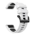 22mm Two-Color Silicone Quick-Release Metal Buckle Watch Band - Image 7