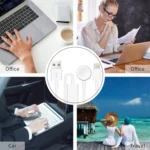 For Apple Watch Series & iPhone 2 in 1 USB Magnetic Charging Cable 1.2m - Image 5