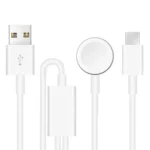 For Apple Watch Series & Phone with Type-C Port 2 in 1 USB Magnetic Charging Cable 1.2m
