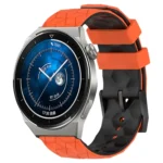 22mm Football Pattern Two-Color Silicone Watch Band